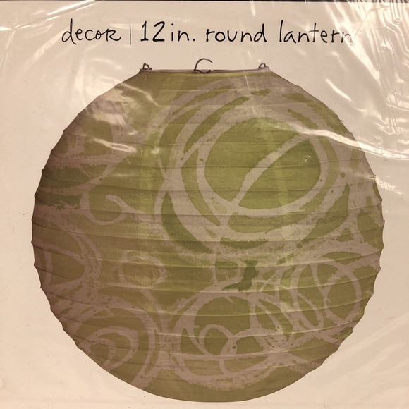 12" Paper Lantern Mod Blooms Kathy Davis‎ Black White Floral Wedding Party Decor - Picture 1 of 4